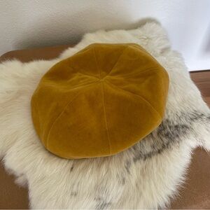 Vintage Mustard Yellow Beret